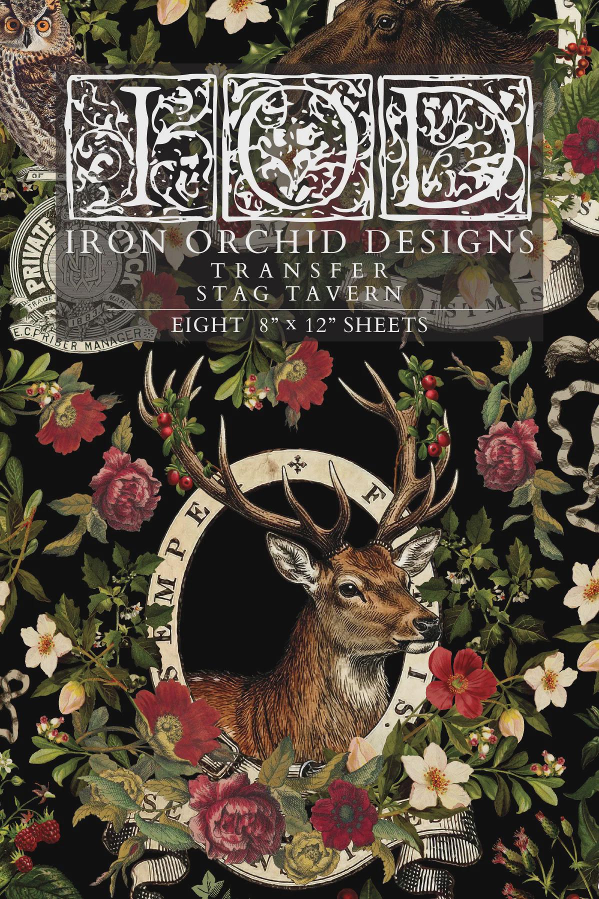 Iron Orchid Designs - Stag Tavern Transfer